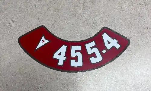 Pontiac 455 4 1950-1970s Decal