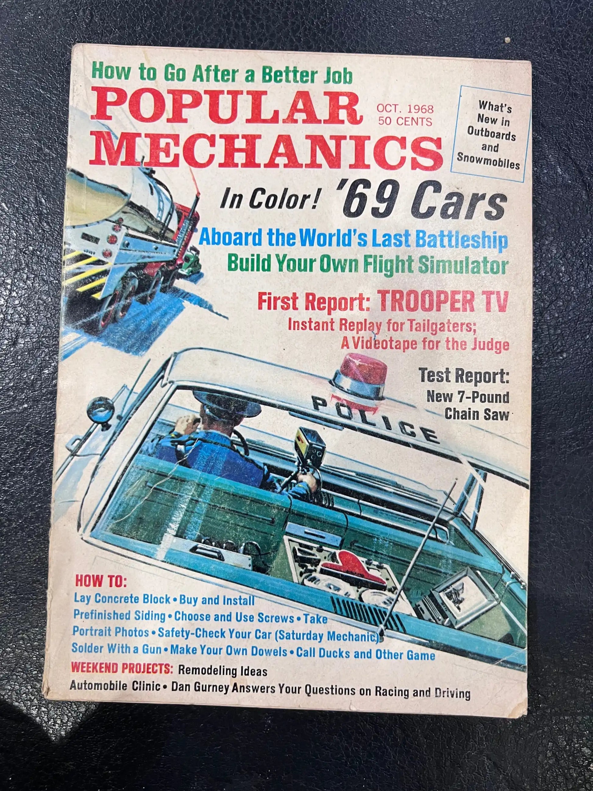 October 1968 Original Popular Mechanics Vintage New Old Stock Brochure Relic has been stored away safely for decades and is in very good NOS Condition Great Treasure