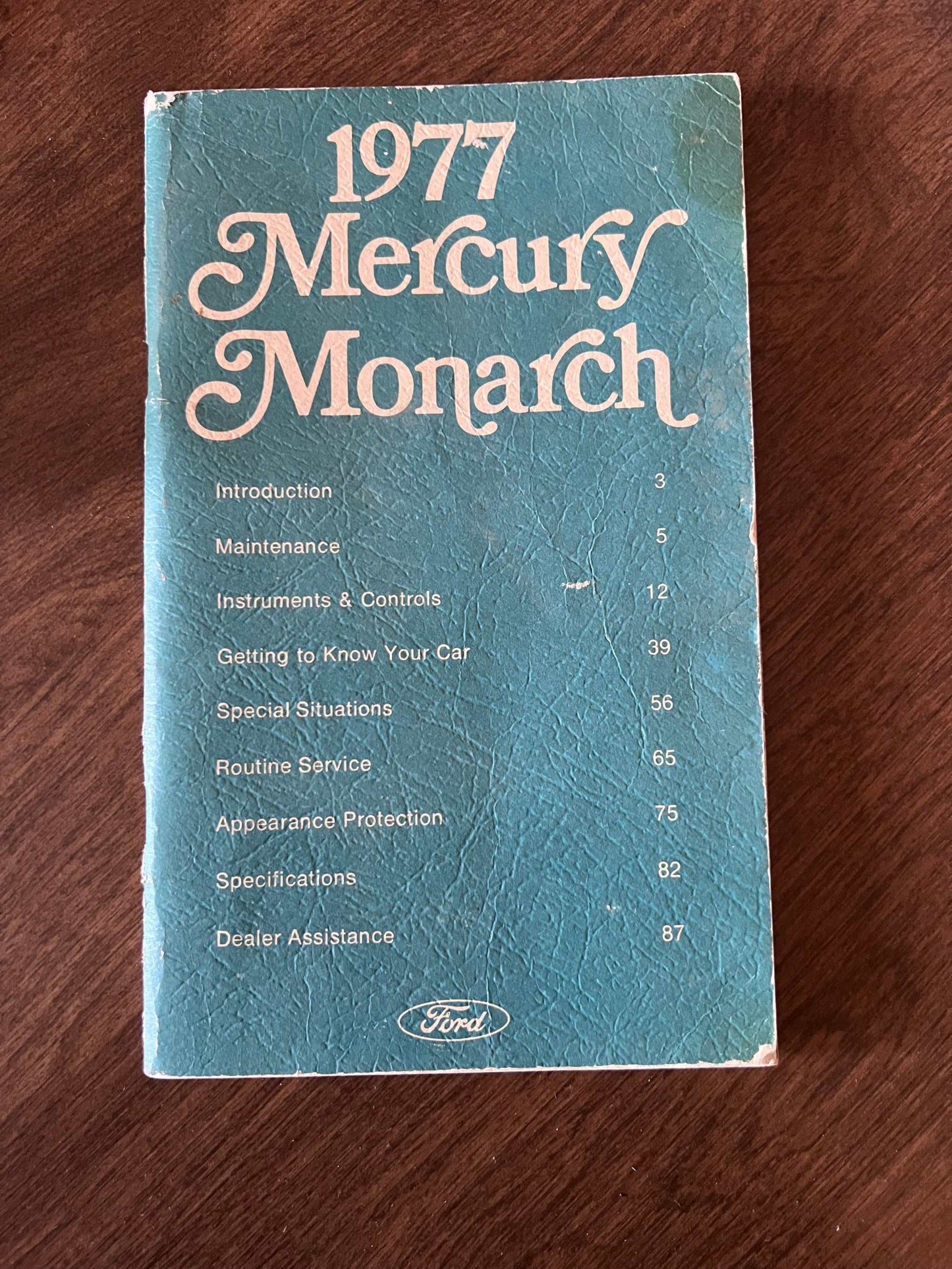 1977 Mercury Monarch Vintage Owners Manual Brochure NOS Condition Relic has been safely stored away for decades and all Monarch info by Ford Motor Company 2nd Print