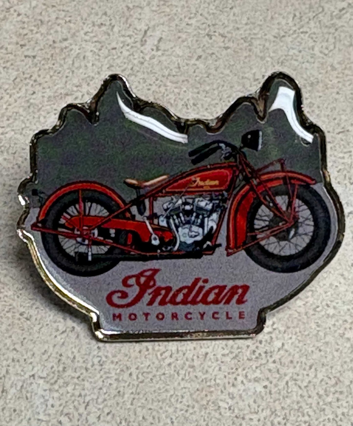 Indian Motorcycle Bike Hat Lapel Pin Very Detailed EX Condition
