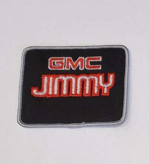 GMC JIMMY Patch Mint Bold Print Stitching Nos Exc A GREAT item for the GMC JIMMY owner, driver, collector in your life. Item measures approximately 3 1/2 x 4 inches