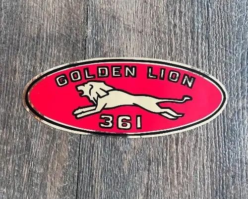 Chrysler 1959 GOLDEN LION 361 Valve Cover Decal Big Block V8 NOS EXC Restoration relic has been stored safely away for decades and measures Approximately 2.5 in x 6.25 inches