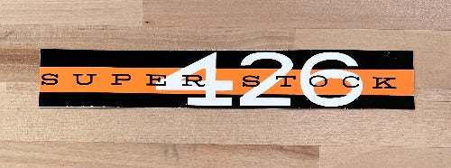 Plymouth 426 SUPER STOCK Decal