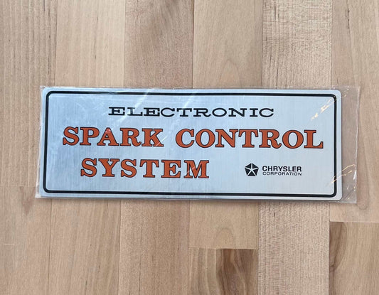 Electronic Spark Control System Chrysler Decal