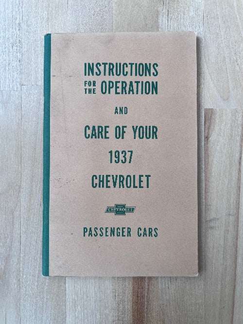 1937 CHEVROLET Manual