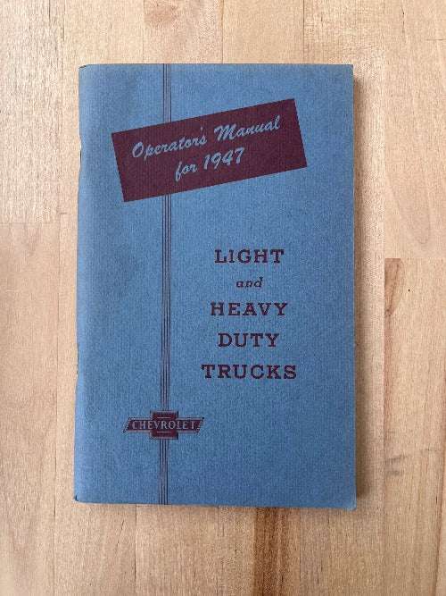 1947 Chevrolet Manual