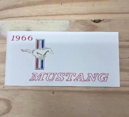 1966 FORD MUSTANG ORIGINAL OWNERS MANUAL NOS MINT VINTAGE MUSTANG COLLECTIBLE Brochure