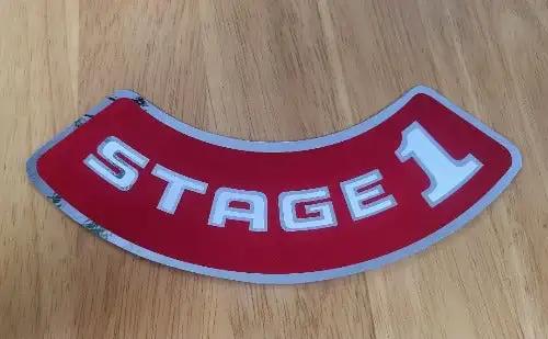 Buick GS Stage 1 Decal Red Metallic Air Cleaner 1970-1974 NOS Item EXC