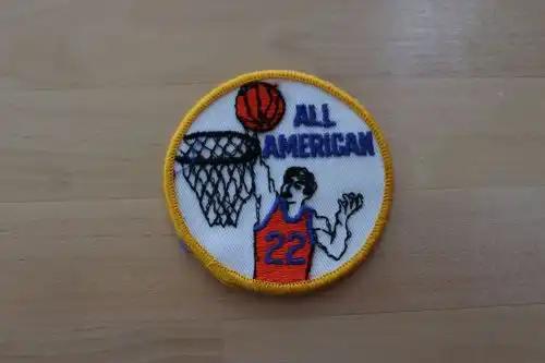 Basketball All American Patch Sports Unique Mint This ALL AMERICAN Number 22 patch measures 3 in circle. Very unique and great for the basketball teams out there.