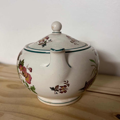 Wedgwood Eastern Flowers Sugar Bowl with Lid.  Wedgwood & Barlaston of Etruria. 