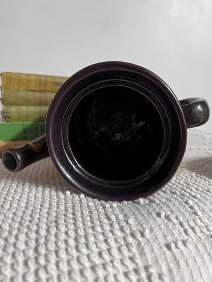 Vintage Laurentian Pottery Canadian Teapot with lid.  This is a great find!  Vintage piece from the 70's, a collectible item of Canadian pottery