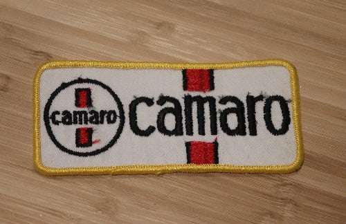Vintage Chevrolet CAMARO Patch measures approximately 4 1/2 x 2 inches and is in mint New Old Stock condition