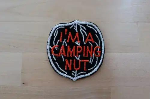 Camping Nut Acorn Patch Vintage Item Exc