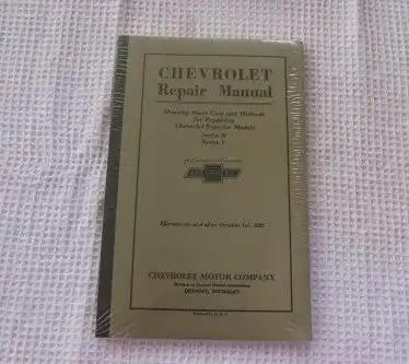 CHEVROLET REPAIR MANUAL Brochure MINT VINTAGE N.O.S. SERIES K and V ORIGINAL CHEVROLET REPAIR MANUAL VINTAGE N.O.S. Item Showing short cuts and methods for repairingCHEVROLET REPAIR MANUAL Brochure MINT VINTAGE N.O.S. SERIES K and V ORIGINAL CHEVROLET REPAIR MANUAL VINTAGE N.O.S. Item Showing short cuts and methods for repairing