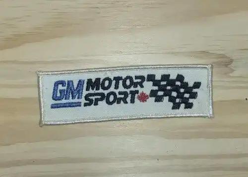 GM Motor Sports Canada Patch Cross Flags Auto Racing N.O.S. General Motors This relic has been stored for decades and patch measures 1.5 inch in width by 4.5 inches