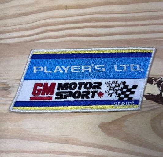 GM MOTORSPORT PLAYERS LTD Patch NOS Very Rare Exc Auto Vintage A GREAT item for the GM collector in your life. Stored away safely for decades measures approx 6.5 x 3