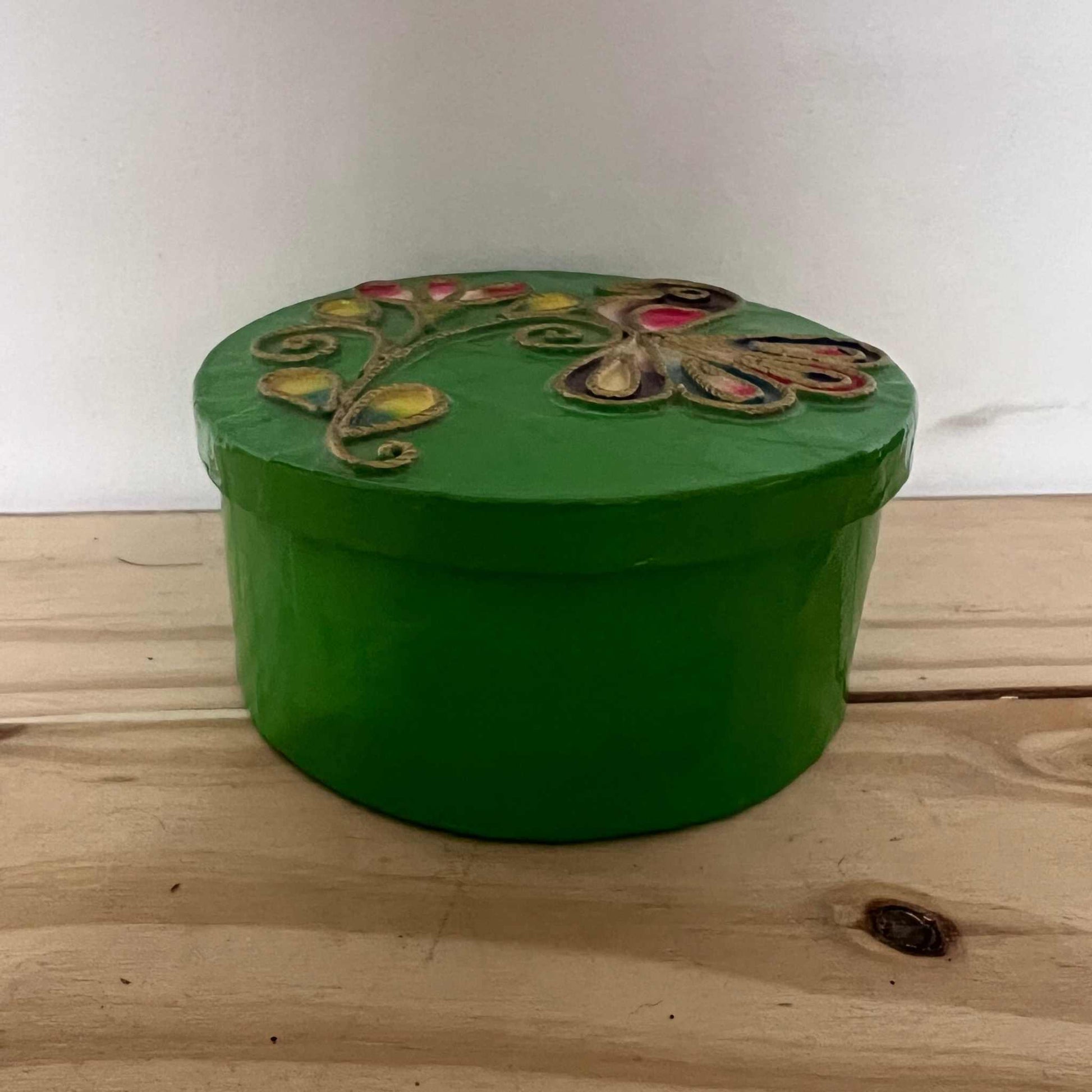 Peacock Flower Trinket Box