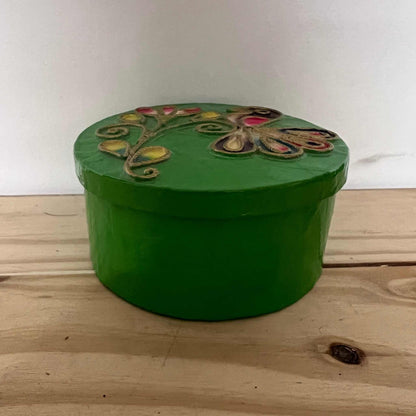 Peacock Flower Trinket Box