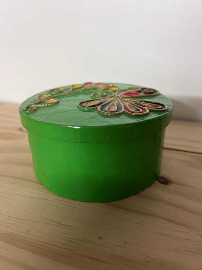 Peacock Flower Trinket Box