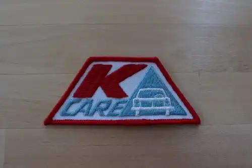 Plymouth K CARE patch Relic is in excellent new old stock condition stored away safely for decades and measures approximately 4 x 2 in