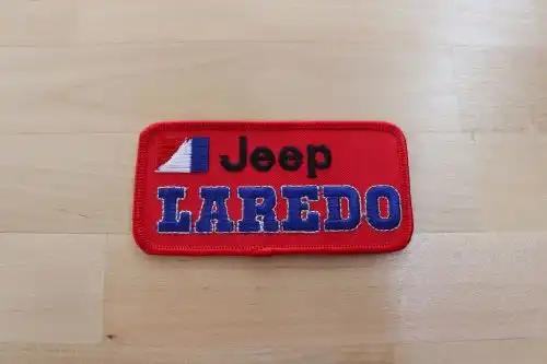 JEEP LAREDO Vintage Patch American Motors Logo Auto New Old Stock Mint Relic has been safely stored away for decades and measures 4 x 2 inches and is in EXCELLENT