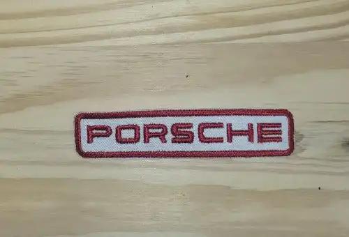 Porsche Patch Service Person Rectangle Vintage Auto N.O.S. Rare Item. This relic has been stored for decades and measures 1 inch in width by 4.5 inches in length.