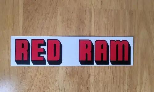 Dodge Red Ram 1955-1959 Pickup Truck Decal Valve Cover EXC NOS CLASSIC. This relic has been stored for decades and measures 1.5 in in width by 6.5 in in length.