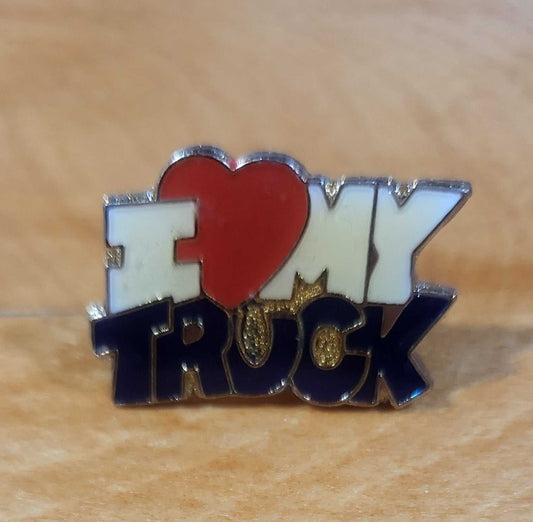 I Love My Truck Lapel and Hat Pin Excellent Condition Accessories Collectible Relic has been safely stored away for decades