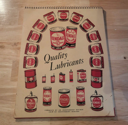 Kendall Motor Oil Many Models Vintage 1952 Supplement Lubrication Guide NOS Petro Relic has been store safely away for decades and has 38 pages of cherished history
