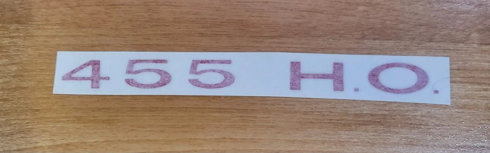 1972 Pontiac GTO 455 HO Spoiler Red Decal EXC Condition Restoration. Relic has been stored safely away for decades and measures approx .75 in wide x 6 in length