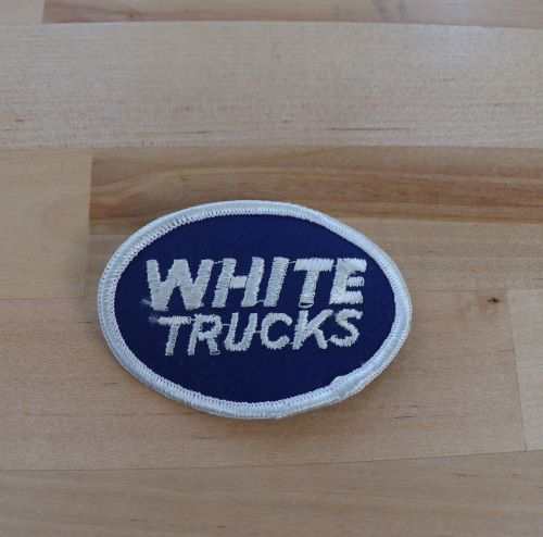 WHITE TRUCKS Semi Oval Vintage PATCH Mint NOS Item. This is a web stitched vintage White Trucks patch measuring approximately 2.5 x 2 inches. Make your own or gift